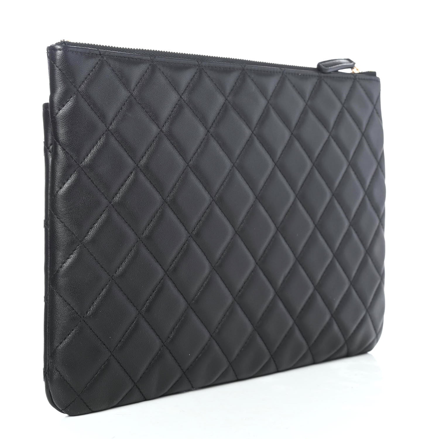 Chanel Lambskin Quilted Medium Flap Cosmetic Case Black 2 of 4