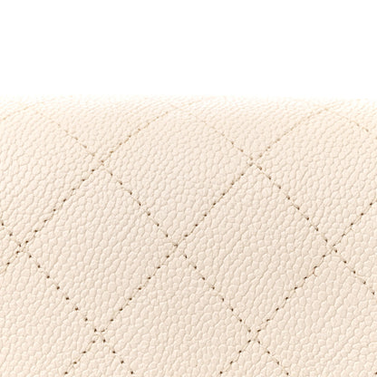 Chanel Grained Calfskin Quilted Small Cuba Top Handle Flap White 8 of 10