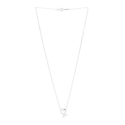 Tiffany Sterling Silver Paloma Picasso Loving Heart Pendant Necklace 3 of 5