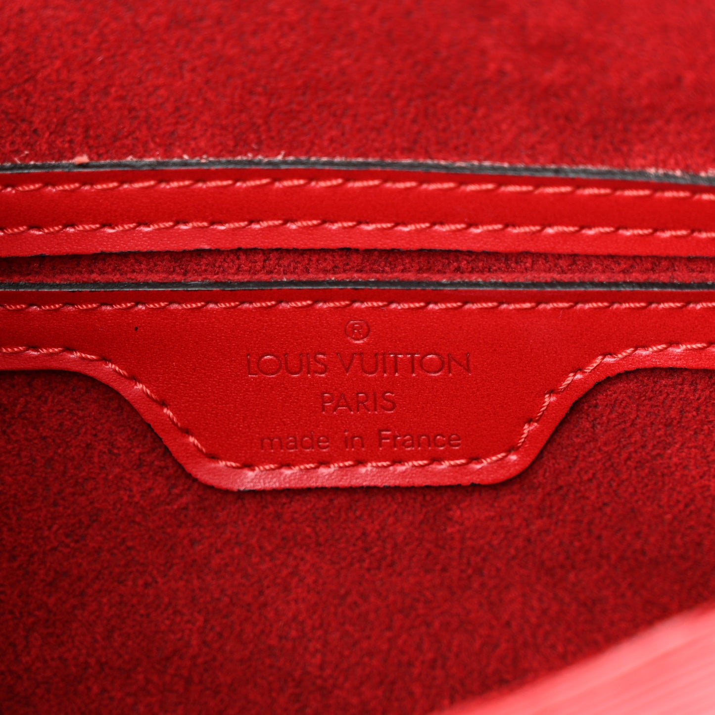 LOUIS VUITTON Epi Soufflot Castillan Red