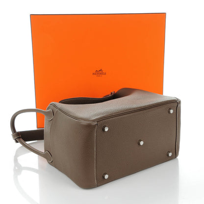 Hermes Taurillon Clemence Lindy 30 Etoupe 6 of 11