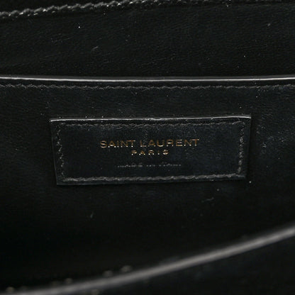 Saint Laurent Grain de Poudre Medium Classic Monogram Cassandra Top Handle Black 6 of 9