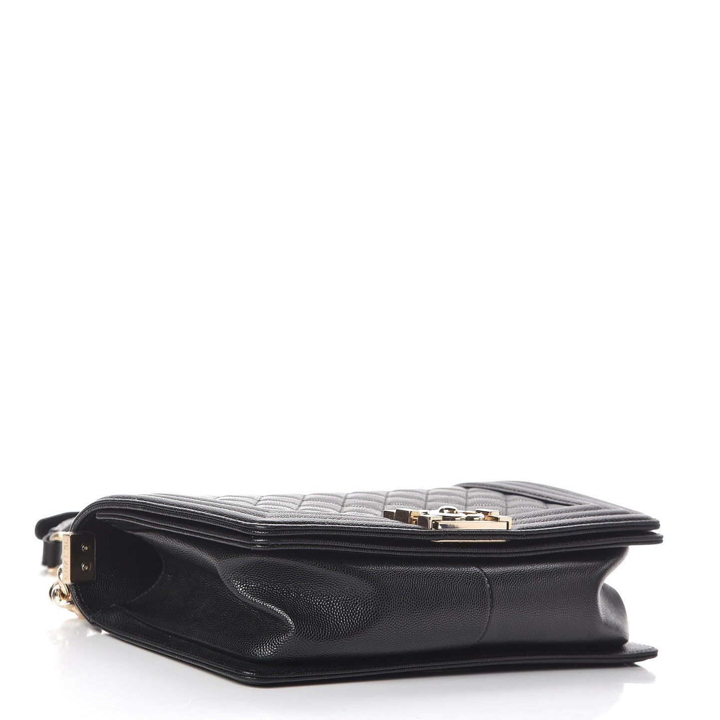 Caviar Quilted Medium Boy Flap Black