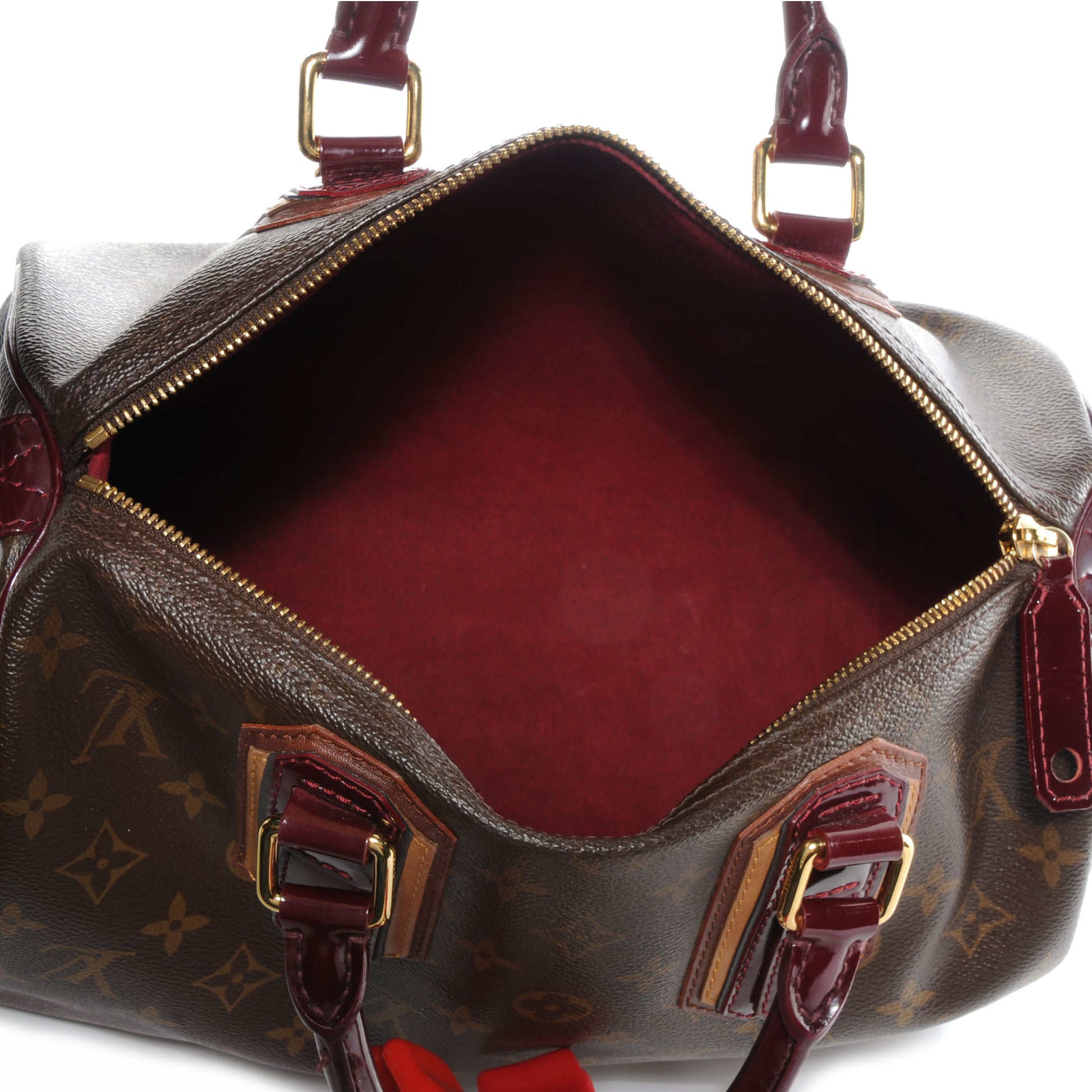 Louis Vuitton Monogram Mirage Speedy 30 Bordeaux 5 of 9
