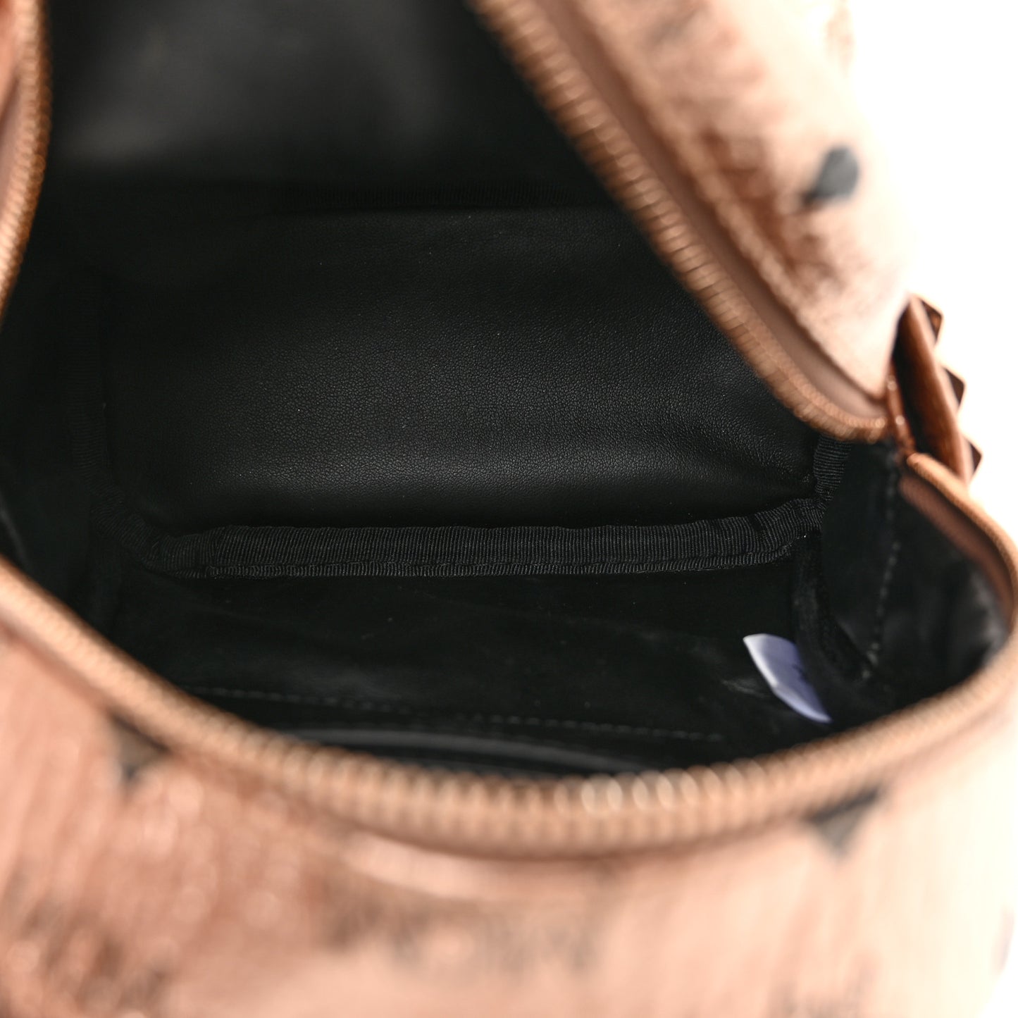 Metallic Visetos Studded X-Mini Bebe Boo Backpack Champagne Gold