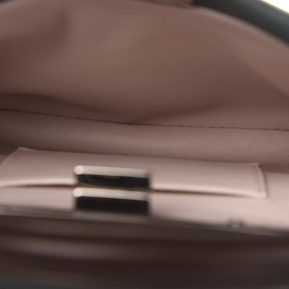 Fendi Nappa Colorblock Mini Peekaboo Iconic Satchel Malachite Moresco Rosa Doll 9 of 12
