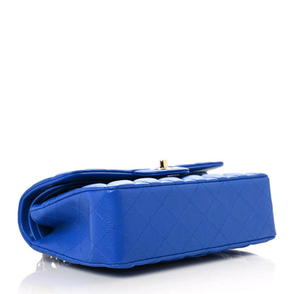 Chanel Caviar Quilted Small Double Flap Blue 5 of 10