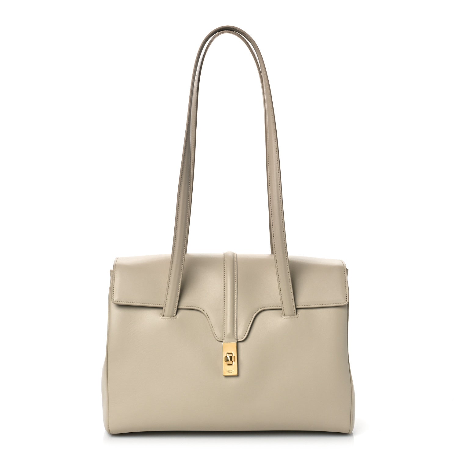 Celine Calfskin Medium Soft 16 Bag Light Grey 1 of 10