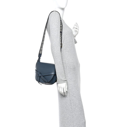 Loewe Calfskin Jacquard Small Gate Dual Bag Onyx Blue 2 of 10