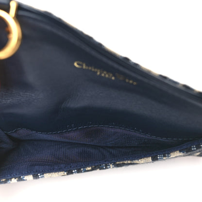 Christian Dior Oblique Saddle Cosmos Zipped Card Holder Blue 5 of 9