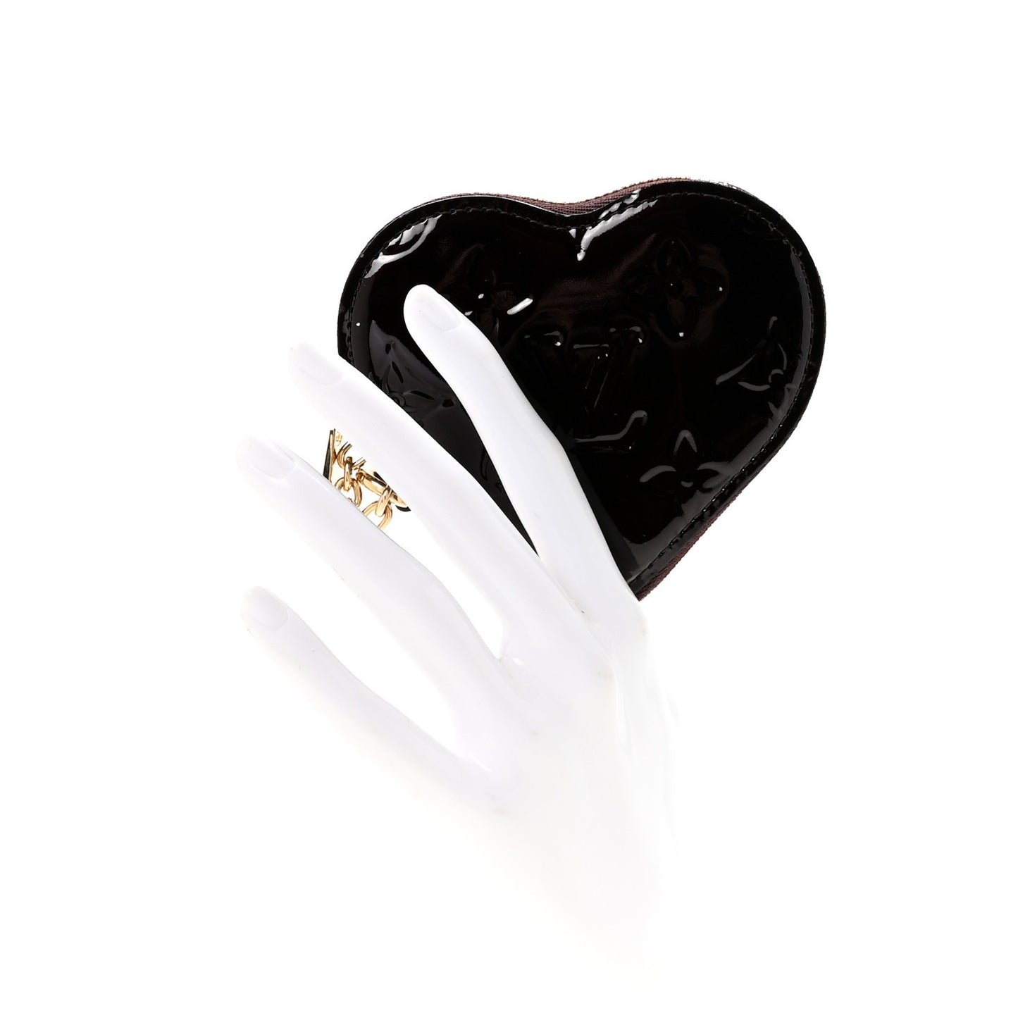Vernis Heart Coin Purse Amarante
