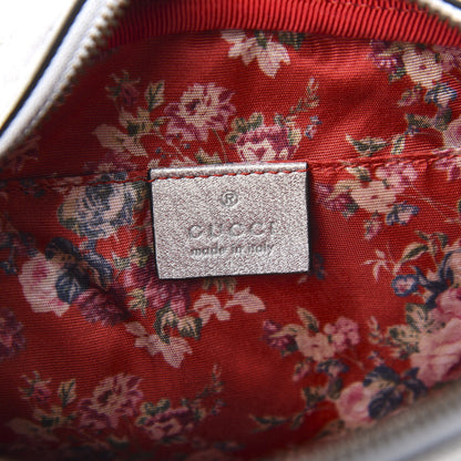 Gucci Laminated Nappa Web Trapuntata Small GG Shoulder Bag Argento 6 of 10