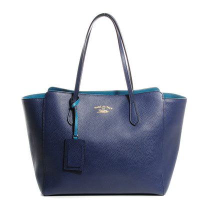 Gucci Dollar Calfskin Medium Swing Tote Marine Deep Cobalt 1 of 8