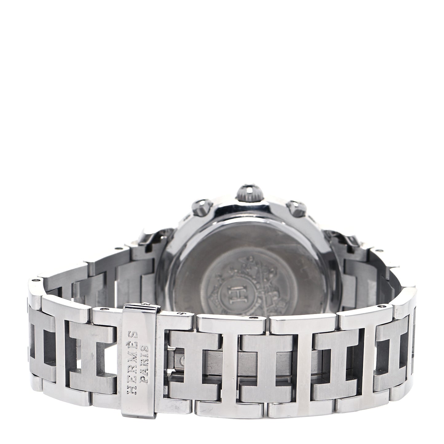Stainless Steel 31mm Clipper Chronograph Quartz Watch Black