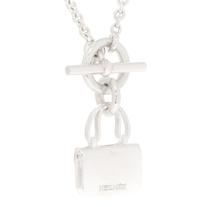 Hermes Sterling Silver Constance Amulettes Pendant Necklace 4 of 5