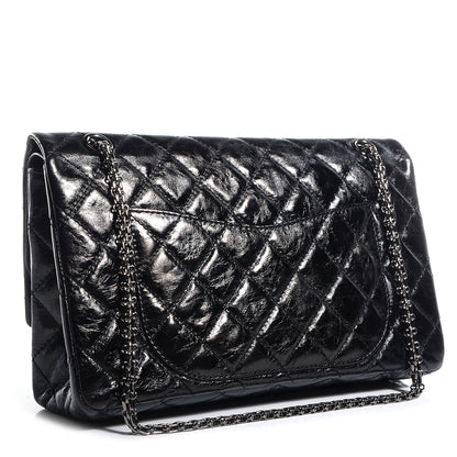 Chanel Glazed Calfskin 2.55 Reissue 227 Flap Black 3 of 9