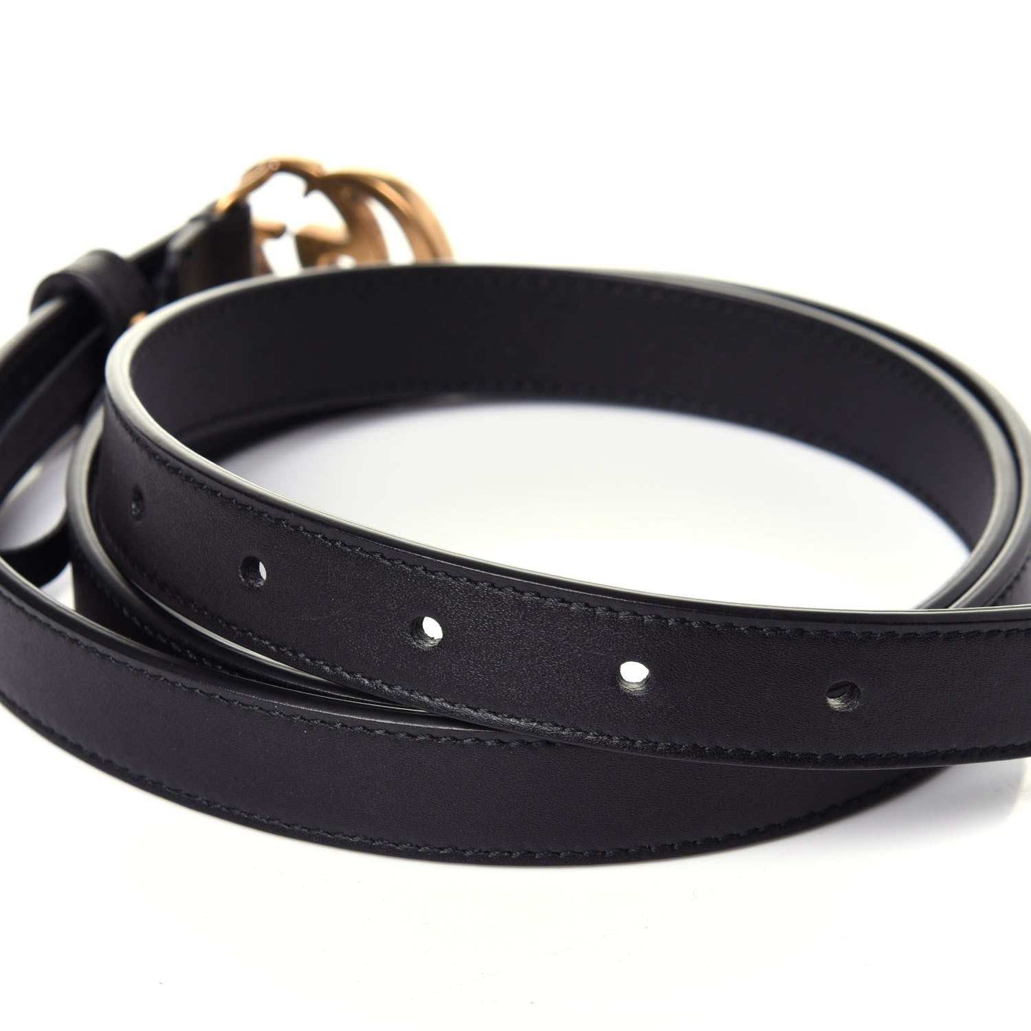 Gucci Calfskin Double G 20mm Belt 100 40 Black 4 of 8