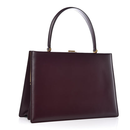 Celine Box Calfskin Medium Clasp Bag Burgundy 3 of 9