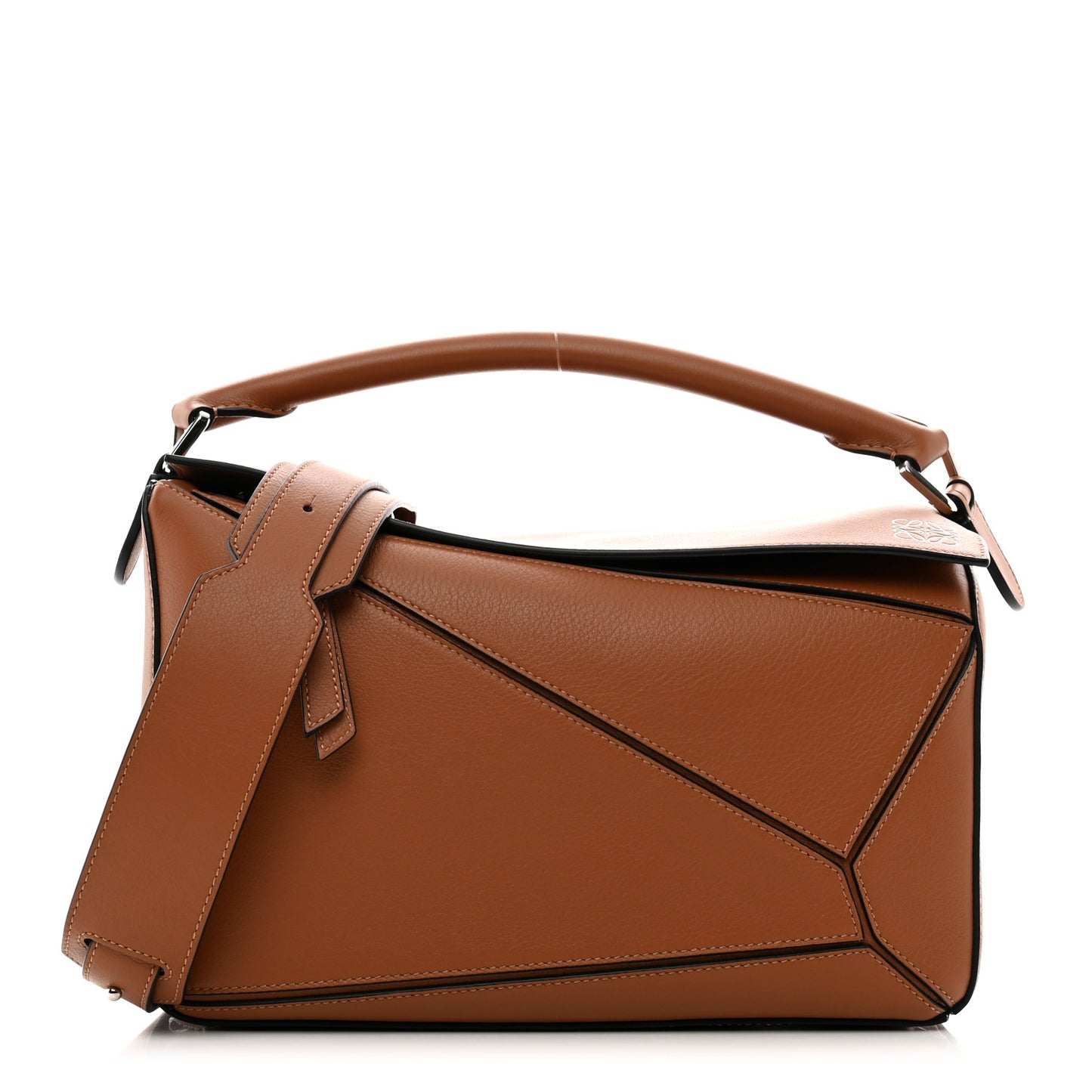 Calfskin Medium Puzzle Bag Tan