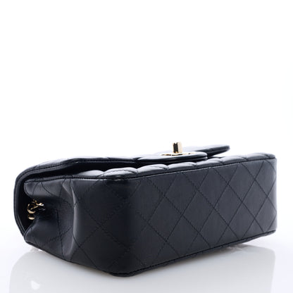 Chanel Lambskin Quilted Mini Rectangular Flap Black 4 of 8