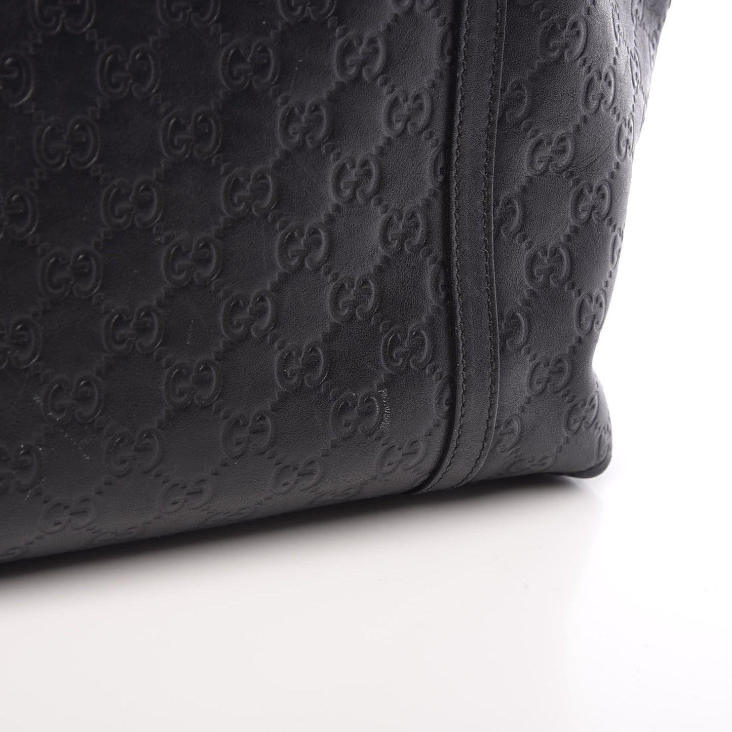 Guccissima Vitello Tender Medium Joy Tote Black