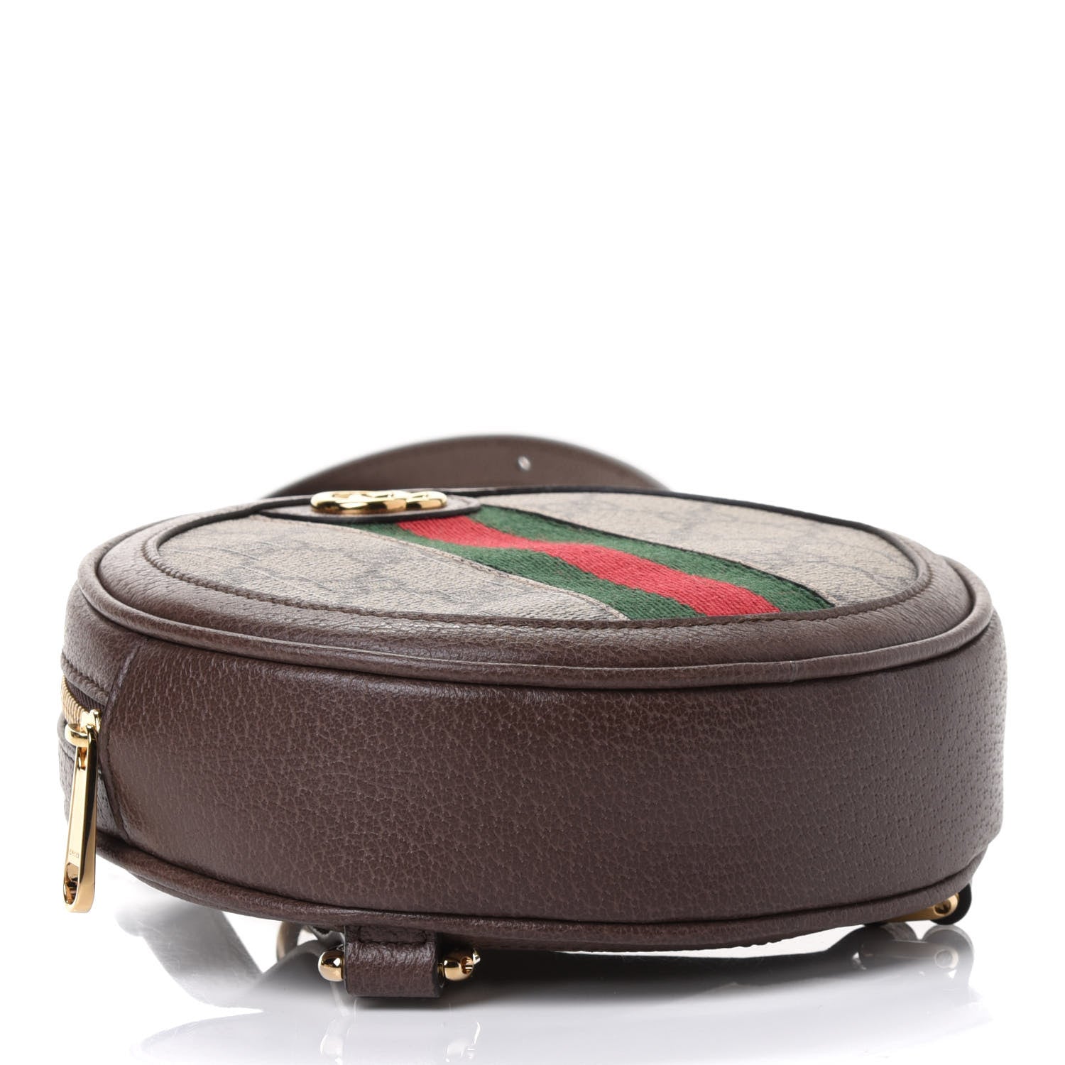 Gucci GG Supreme Monogram Web Mini Ophidia Round Backpack Brown 3 of 4