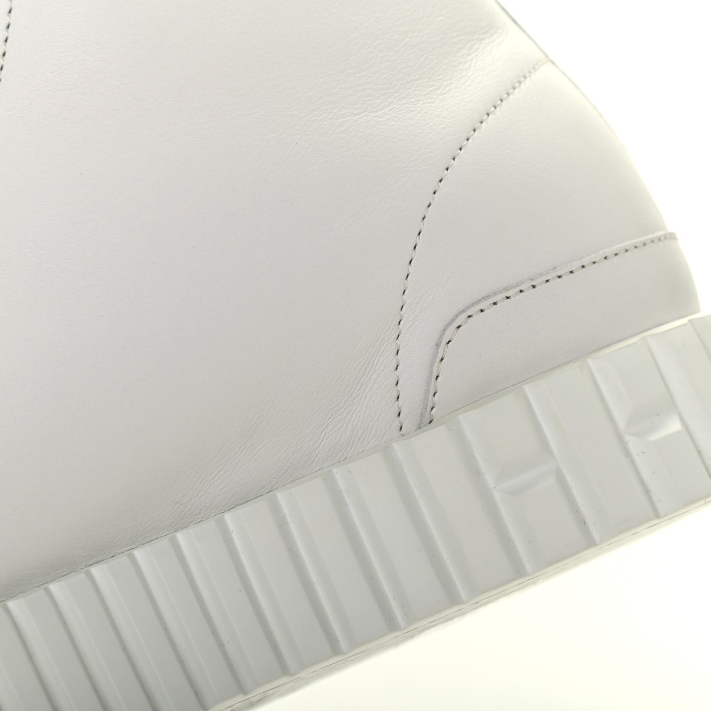 Calfskin Womens Climb Sneakers 36.5 White