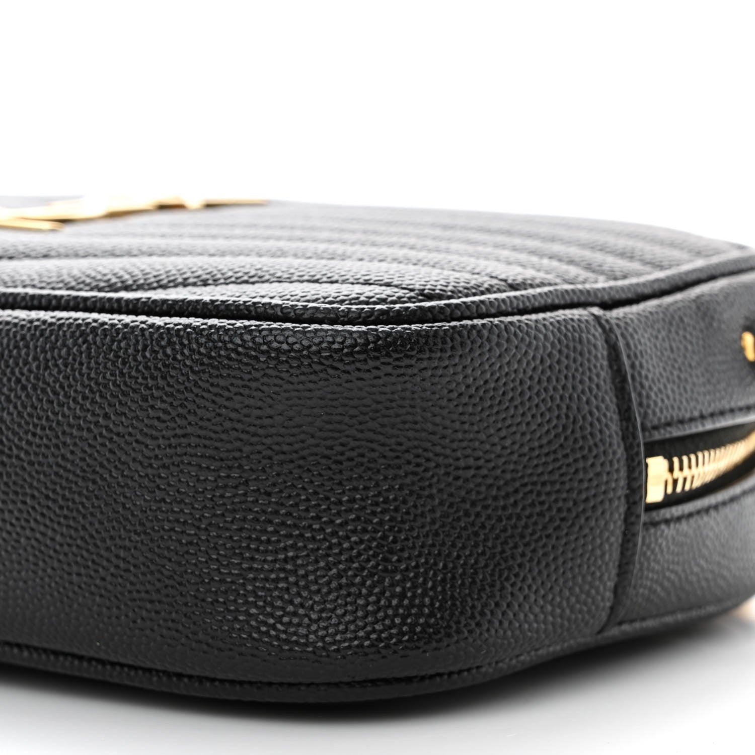 Saint Laurent Grain De Poudre Matelasse Monogram Mini Lou Camera Bag Black 10 of 11