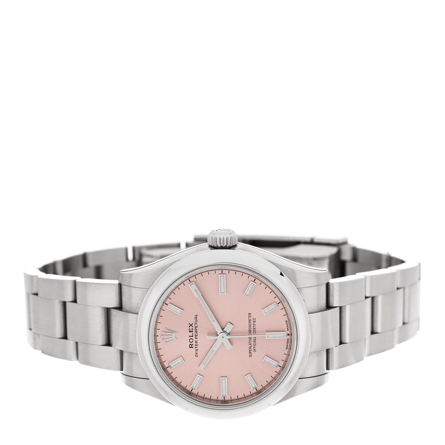 Rolex Stainless Steel 31mm Oyster Perpetual Watch Pink 277200 2 of 4