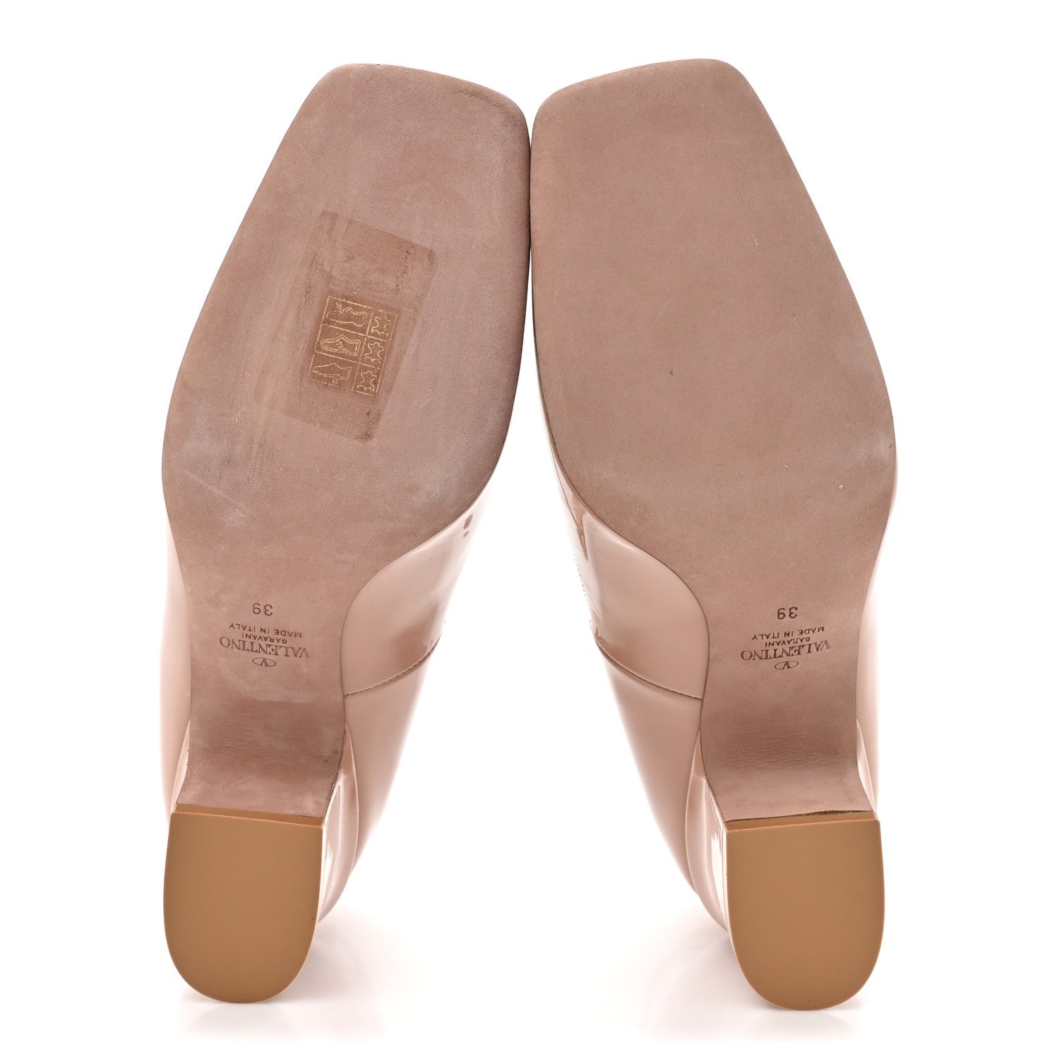 Valentino Garavani Patent Vlogo Tan-Go Ankle Strap 60mm Pumps 39 Rose Cannelle 6 of 12