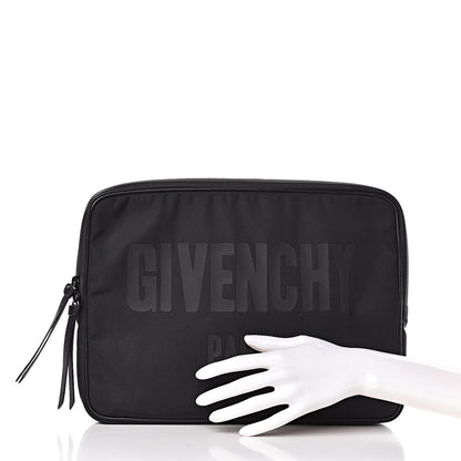 Givenchy Canvas Logo Zip Laptop Case Black 2 of 6