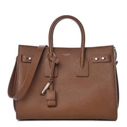 Saint Laurent Grained Calfskin Small Supple Sac De Jour Moka 1 of 9