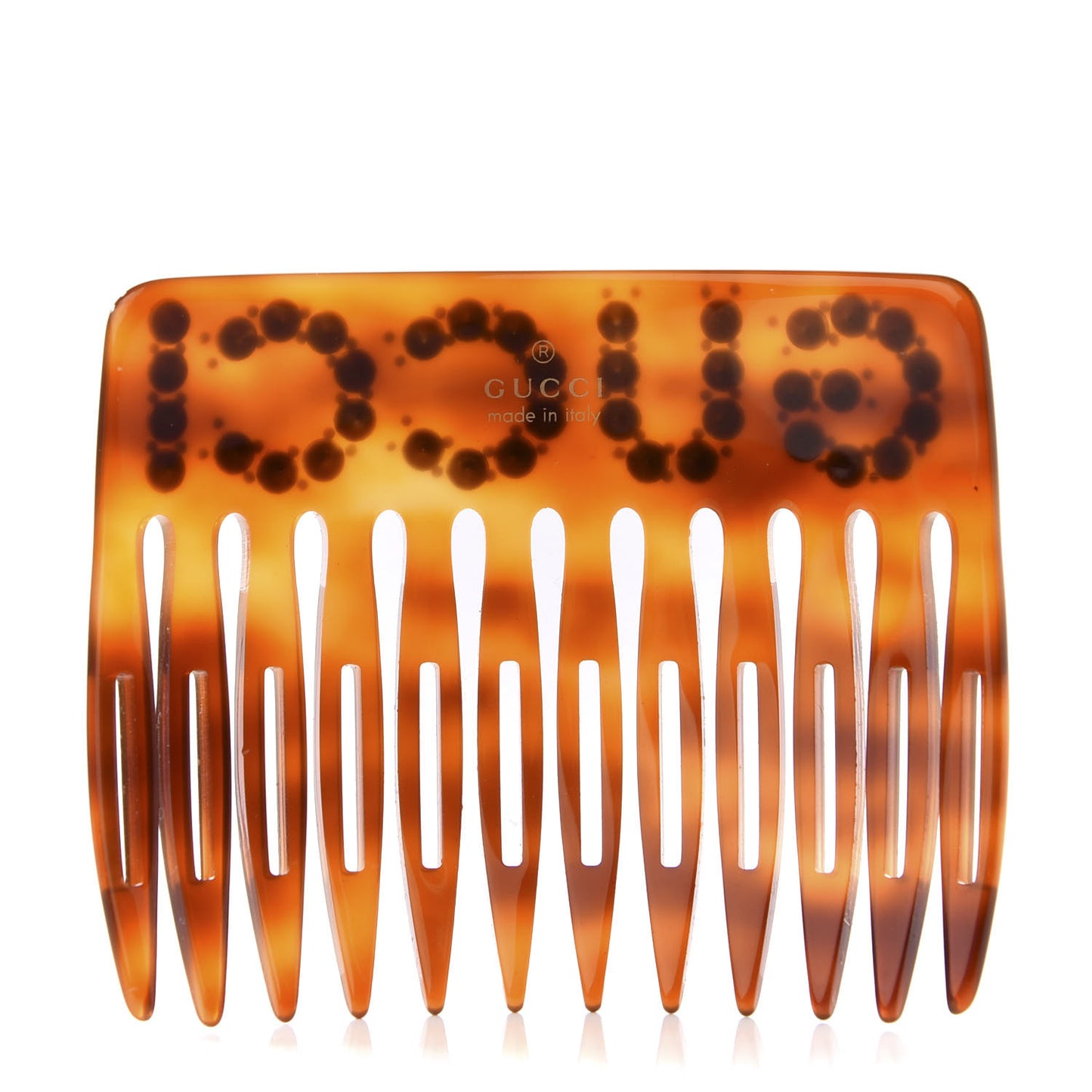 Resin Crystal Hair Comb Tortoiseshell
