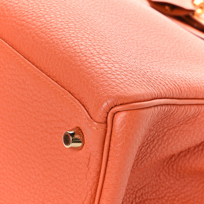 Hermes Togo Kelly Retourne 35 Orange 9 of 11