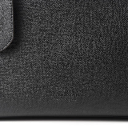 Burberry Grainy Calfskin Haymarket Check Medium Reversible Tote Black 11 of 18
