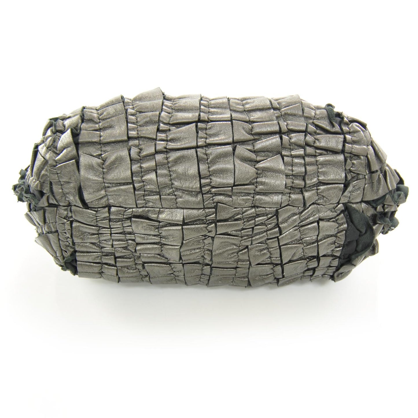 Leather Small Ruffle Bag