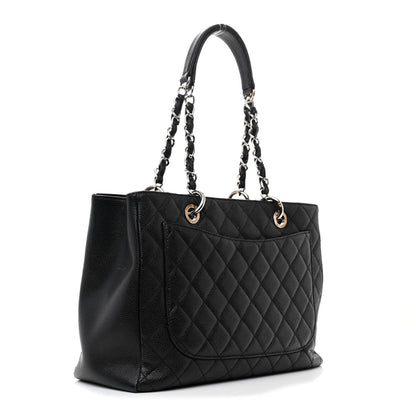 Chanel Caviar Quilted Grand Shopping Tote GST Black 3 of 12