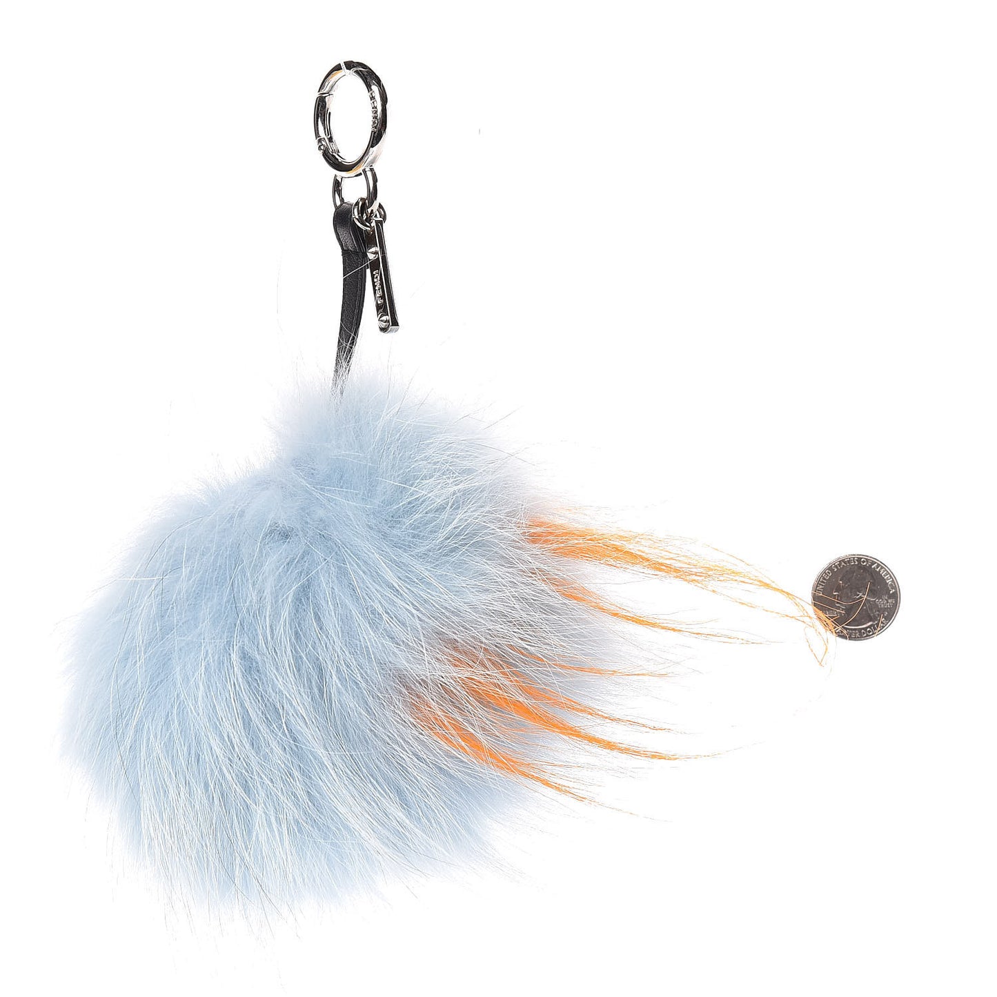 Fox Rabbit Goat Mink Fur Vitello Flamingo Dawny Monster Bag Bug Charm Azzurro Sky Orange Multicolor