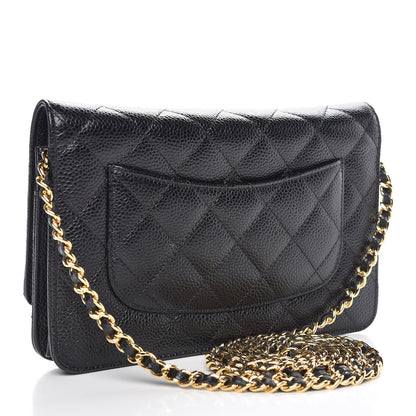 Chanel Caviar Quilted Wallet On Chain WOC Black 4 of 11