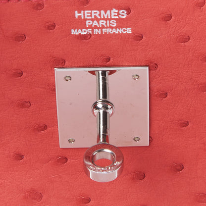 Hermes Ostrich Birkin 30 Bougainvillea 21 of 30
