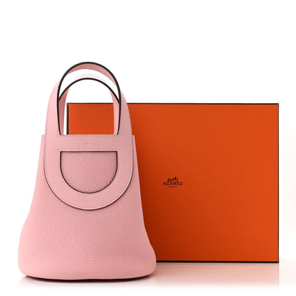 Hermes Taurillon Clemence Swift In-The-Loop 18 Bag Rose Sakura 11 of 11
