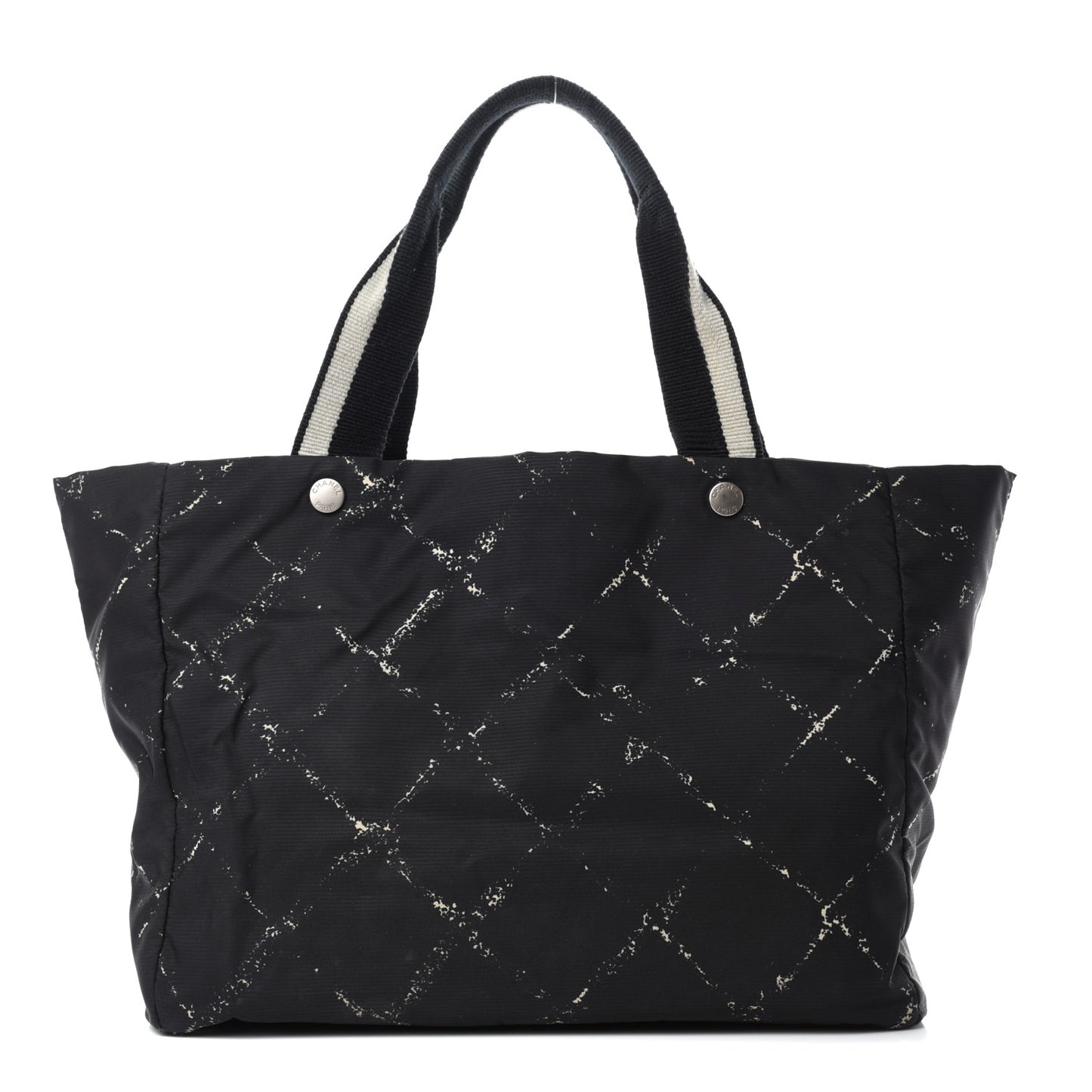 Nylon Travel Duffel Bag Black