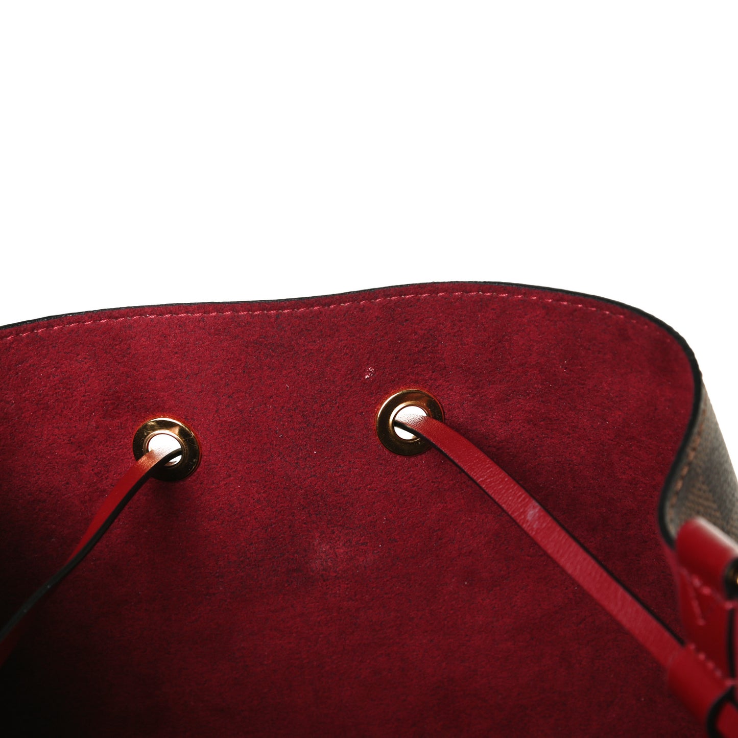 Damier Ebene Neonoe MM Cherry Berry