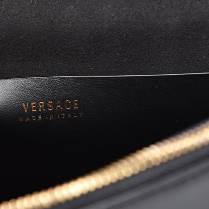 Versace Borsa Vitello Barocco Scarf Sash Shoulder Bag Black Multicolor 7 of 11