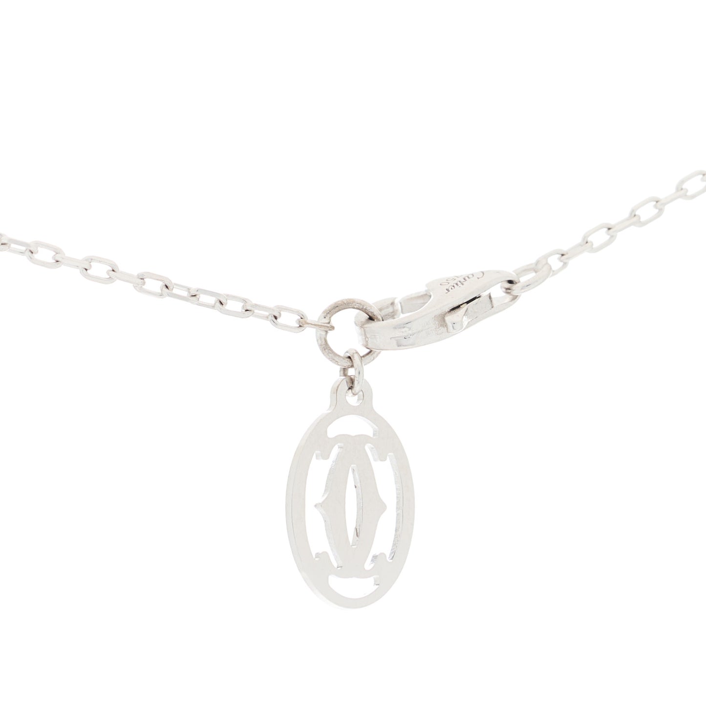 18K White Gold Diamond SM D'Amour Pendant Necklace