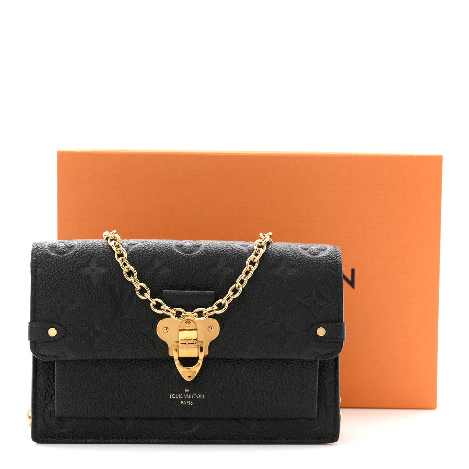 Louis Vuitton Empreinte Vavin Chain Wallet Black 10 of 10