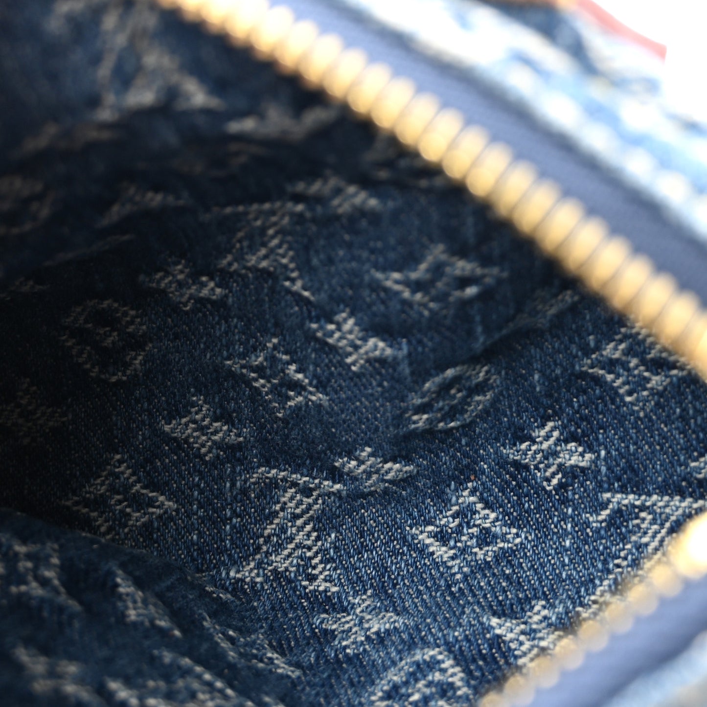 Monogram Denim Nano Speedy Blue
