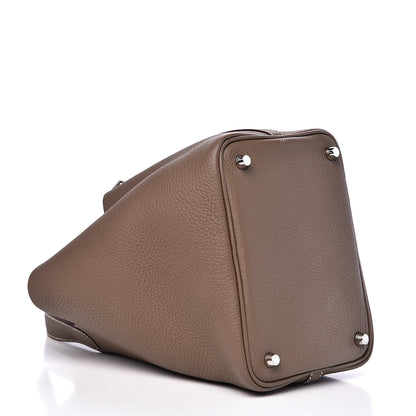 Hermes Taurillon Clemence Picotin Lock 18 PM Etoupe 3 of 10