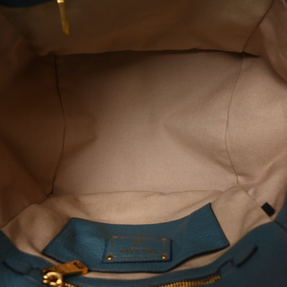 Prada Vitello Daino Shopping Tote Marine 5 of 9