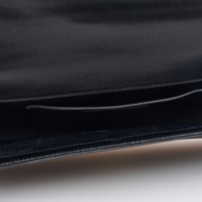 Saint Laurent Grain De Poudre Monogram Cassandre Clutch Black 5 of 6